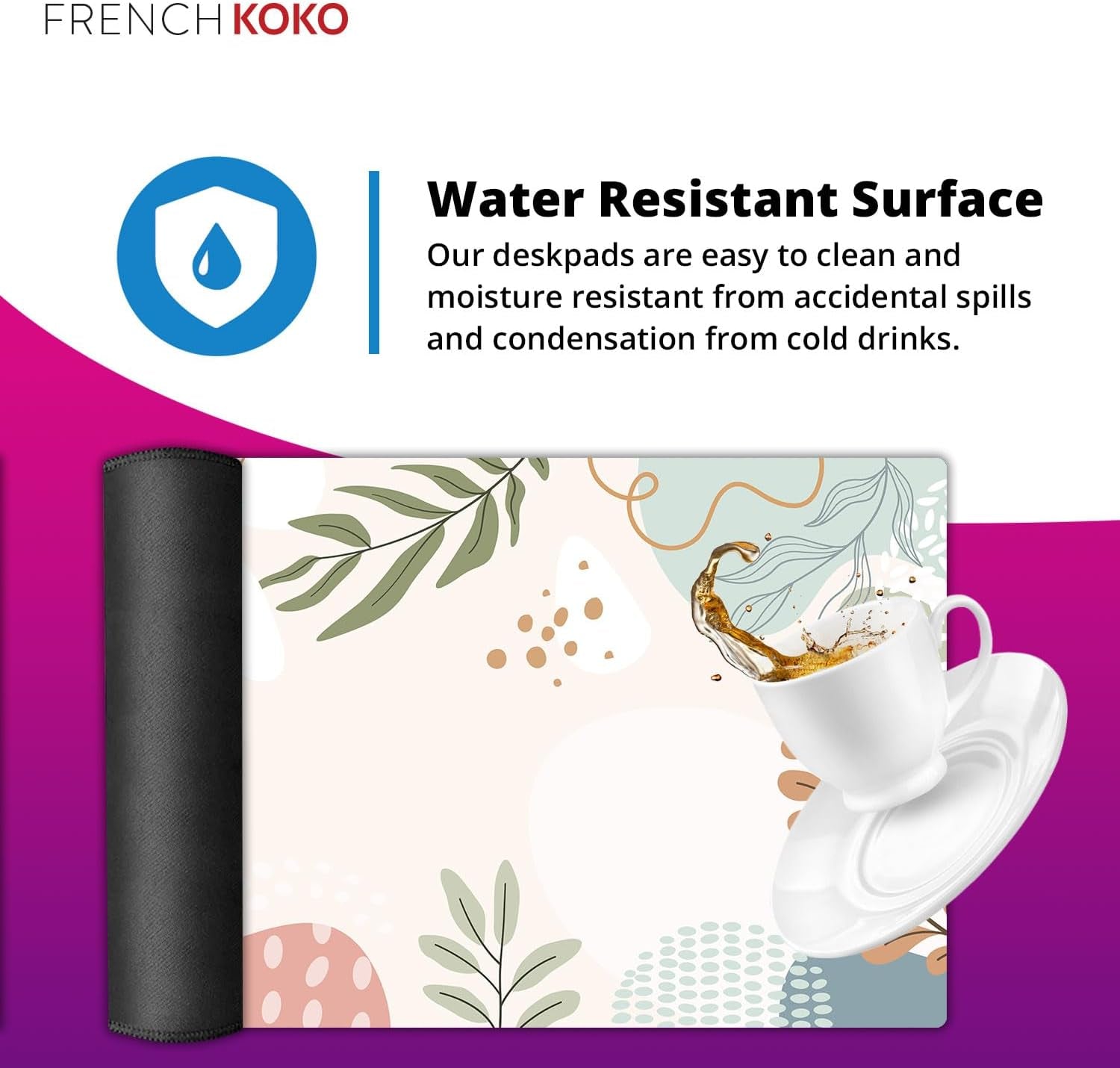 Large Desk Mat - XL Desk Pad for Keyboard & Mouse - Cute Home Office Essentials